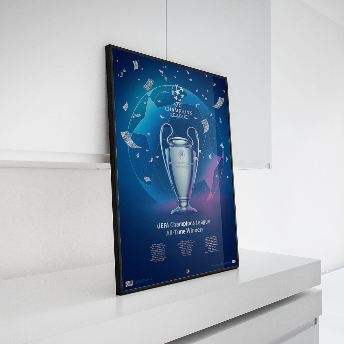 UEFA Champions League - Iconic Trophy Poster | Collector’s Edition UEFA Club Competitions Online Store
