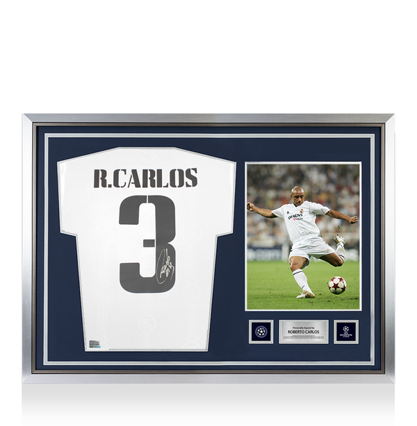 Camiseta Real Madrid Retro Roberto Carlos - Td Mania