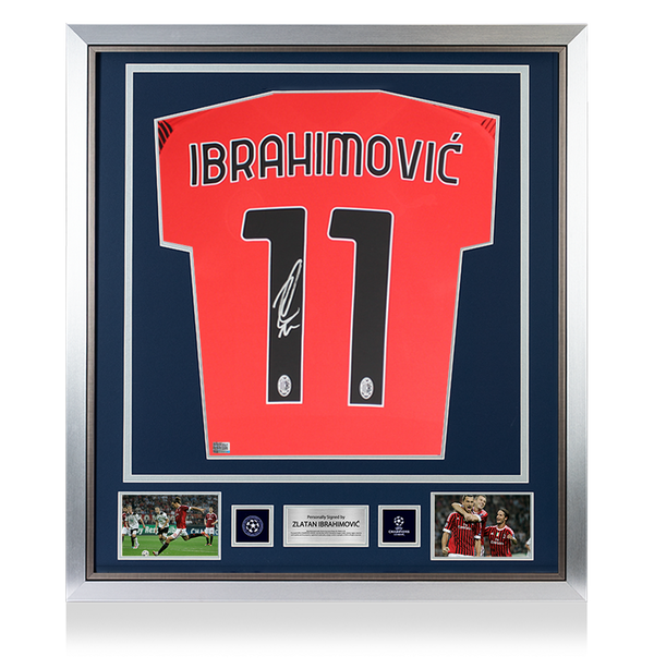 Zlatan Ibrahimovic Official UEFA Champions League Back Signed and ...