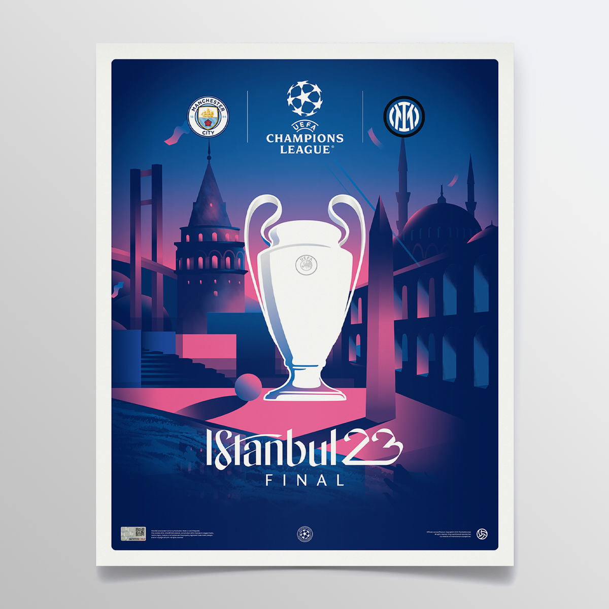UCL 2023 Final Istanbul Poster - Classic Edition