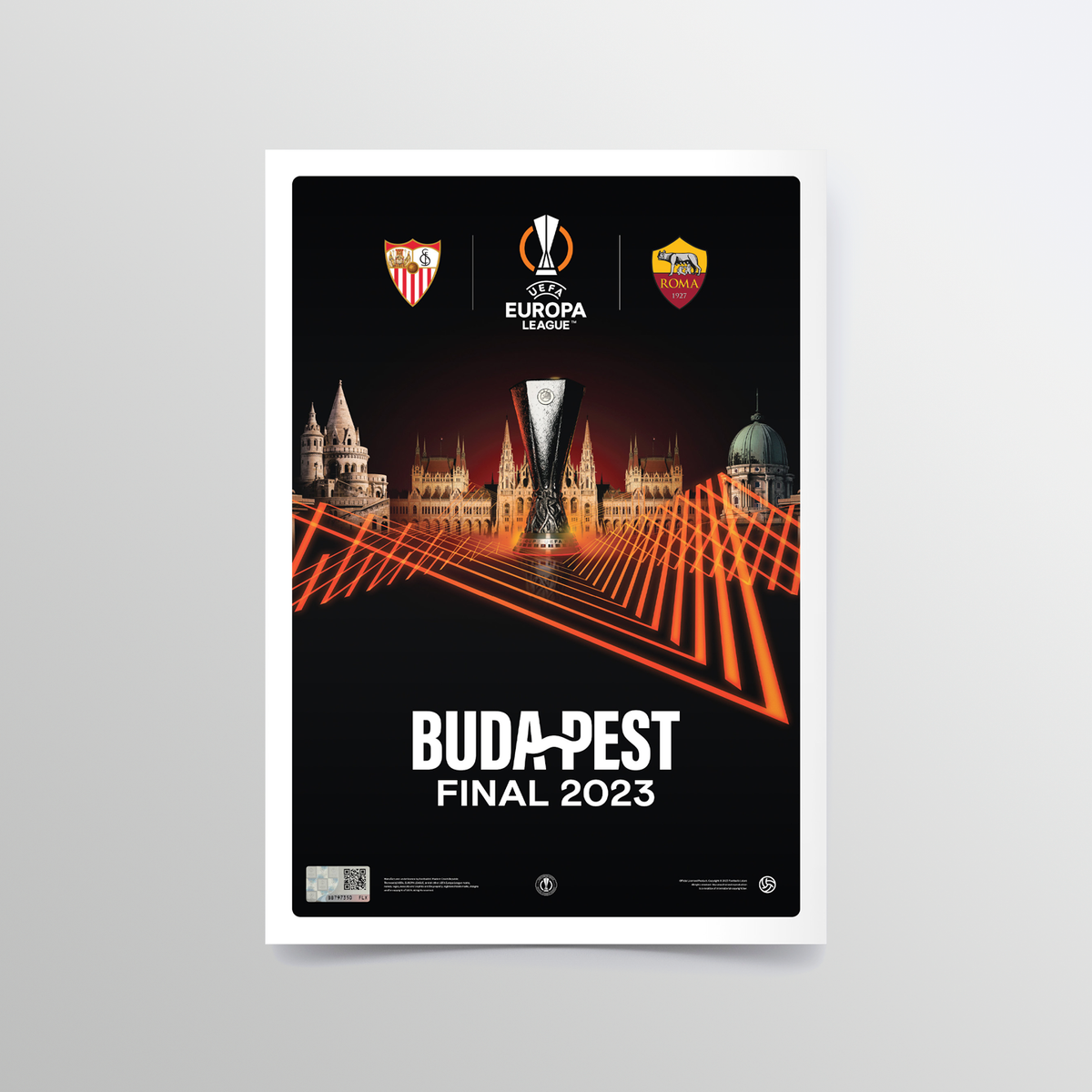 UEL 2023 Final Budapest Affiche - Mini Edition