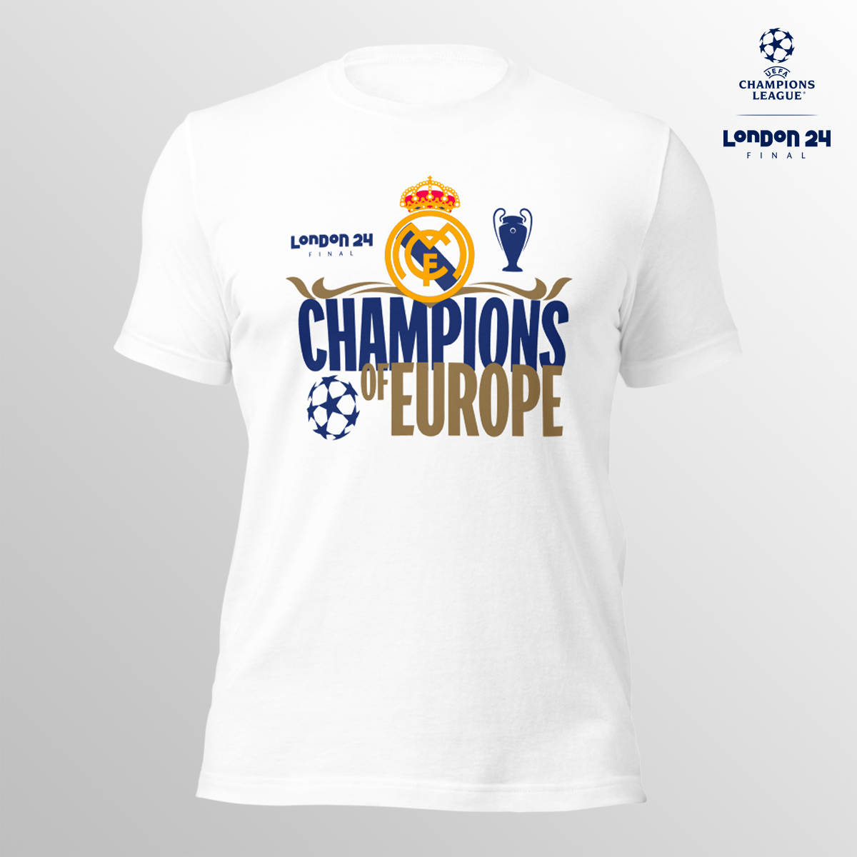 London 24 UCL Final Real Madrid Winners T-shirt