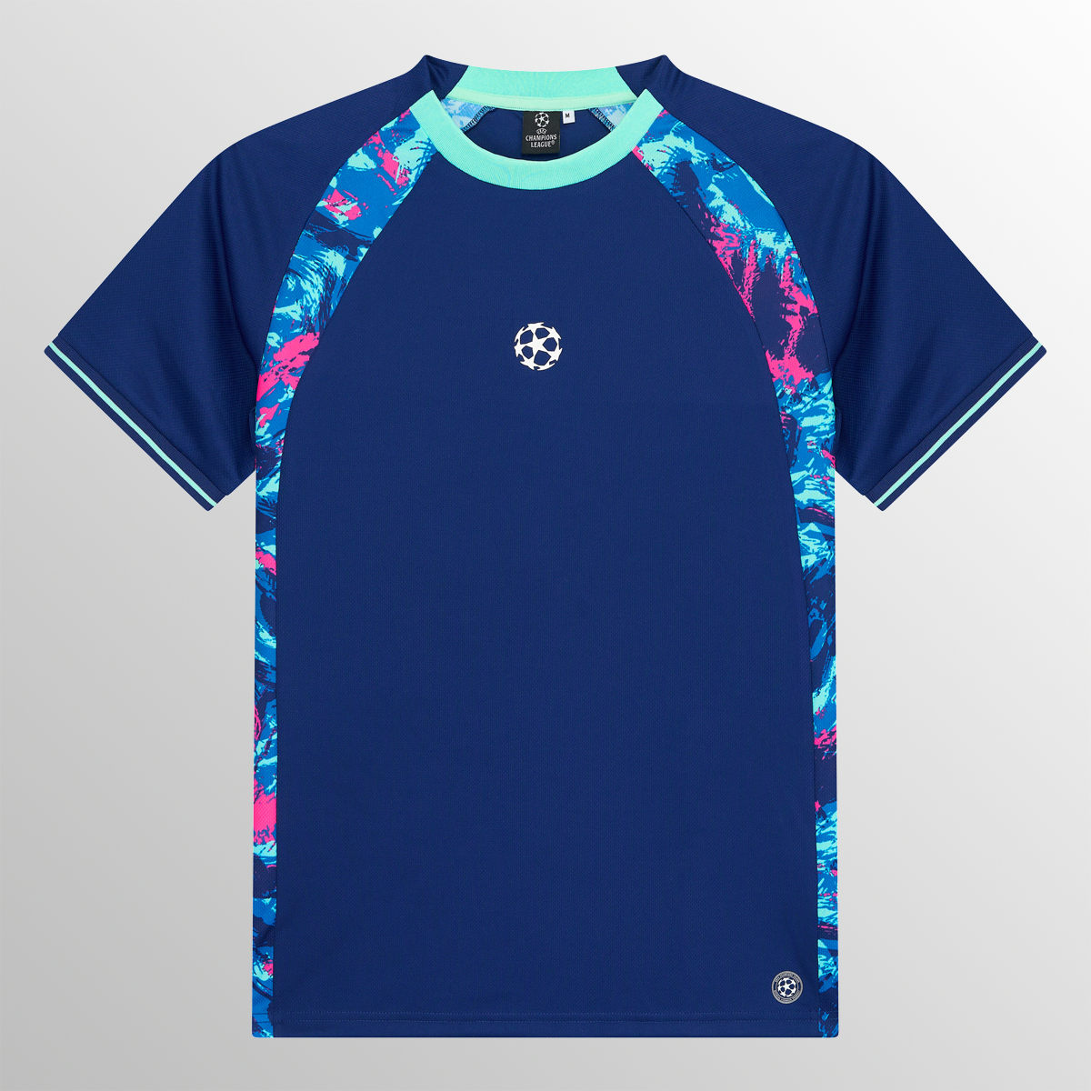 Blaues UEFA Champions League-Performance-T-Shirt