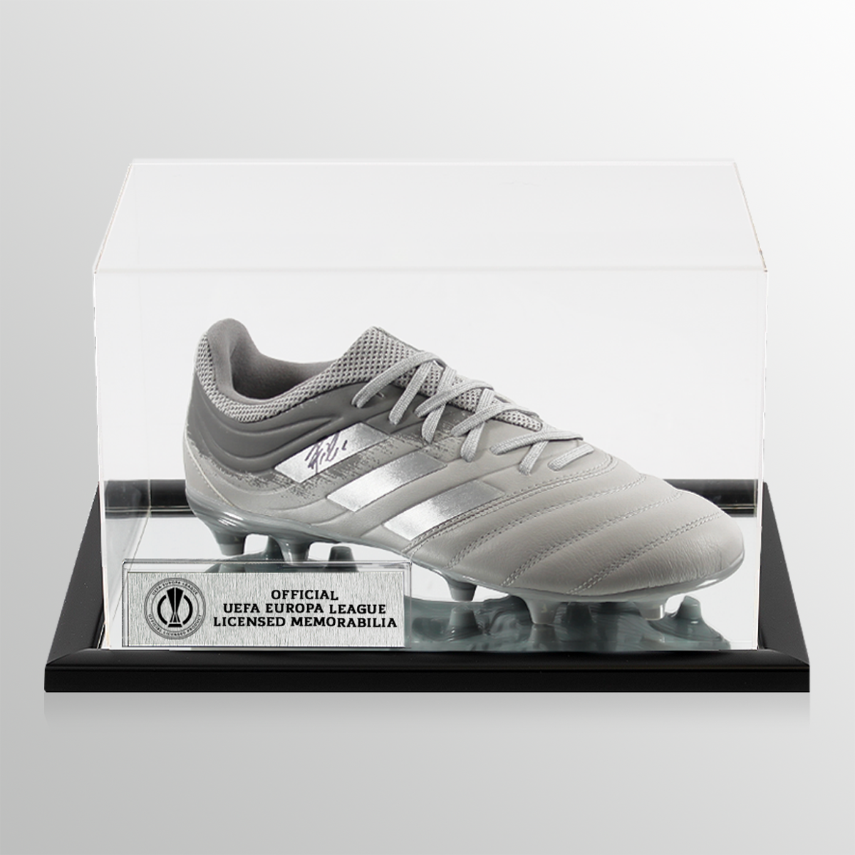 Joao Felix Official UEFA Europa League Signed Silver Adidas Copa 19 Boot In Acrylic Case