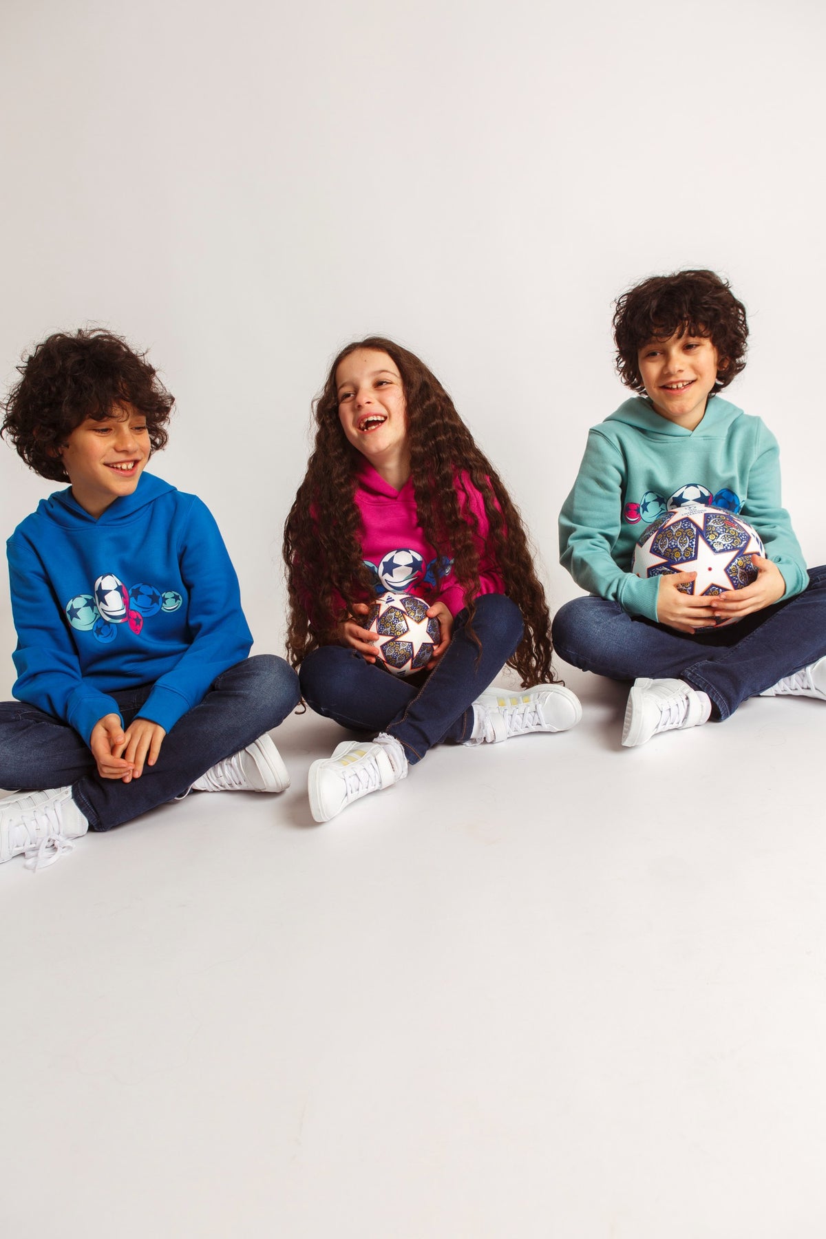 UCL souriant Starball Kids Sweat à capuche - Orchid Flower
