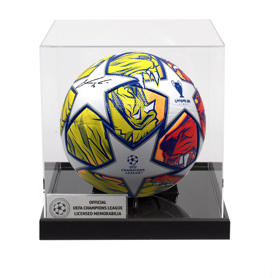 Luka Modric Official UEFA Champions League Signed 2024 Football In Acrylic Case UEFA Club Competitions Online Store