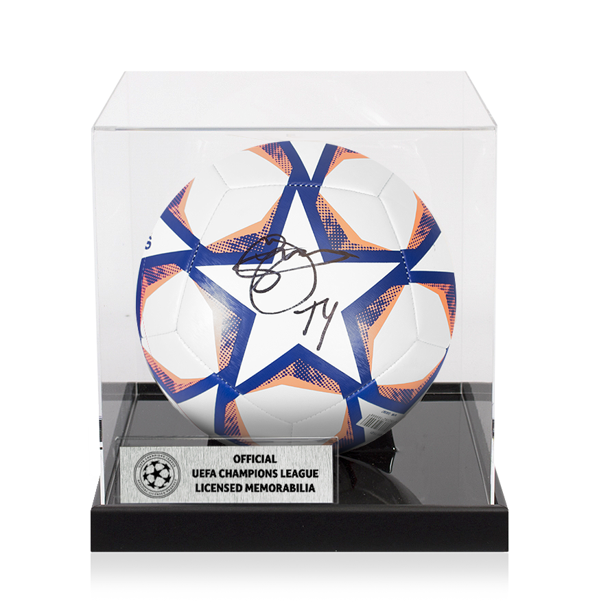 Yaya Toure Official UEFA Champions League Signed Football In Acrylic Case UEFA Club Competitions Online Store