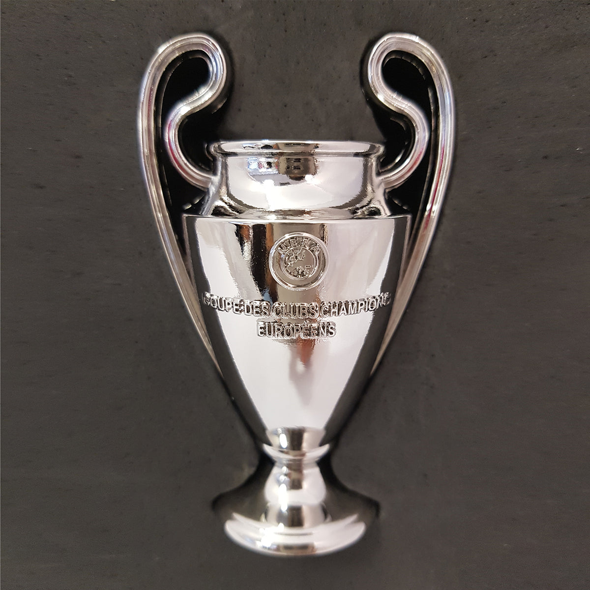 UEFA CHAMPIONS LEAGUE EUROPEAN CUP 3D TROPHY BOXED CHELSEA LIVERPOOL AC  MILA PSG