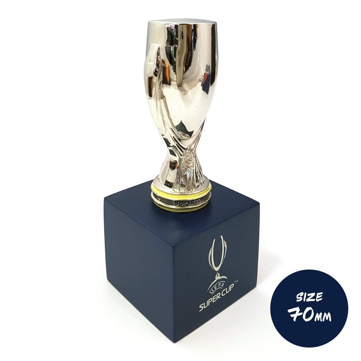 UEFA Super Cup 70mm 3D Replica Trophy with Stand UEFA Club