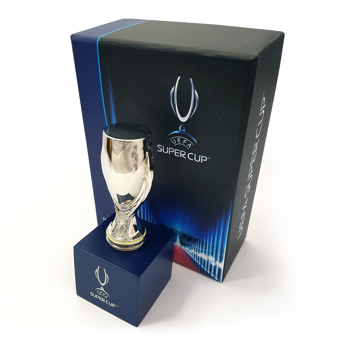 UEFA Super Cup 70mm 3D Replica Trophy with Stand UEFA Club Competitions Online Store