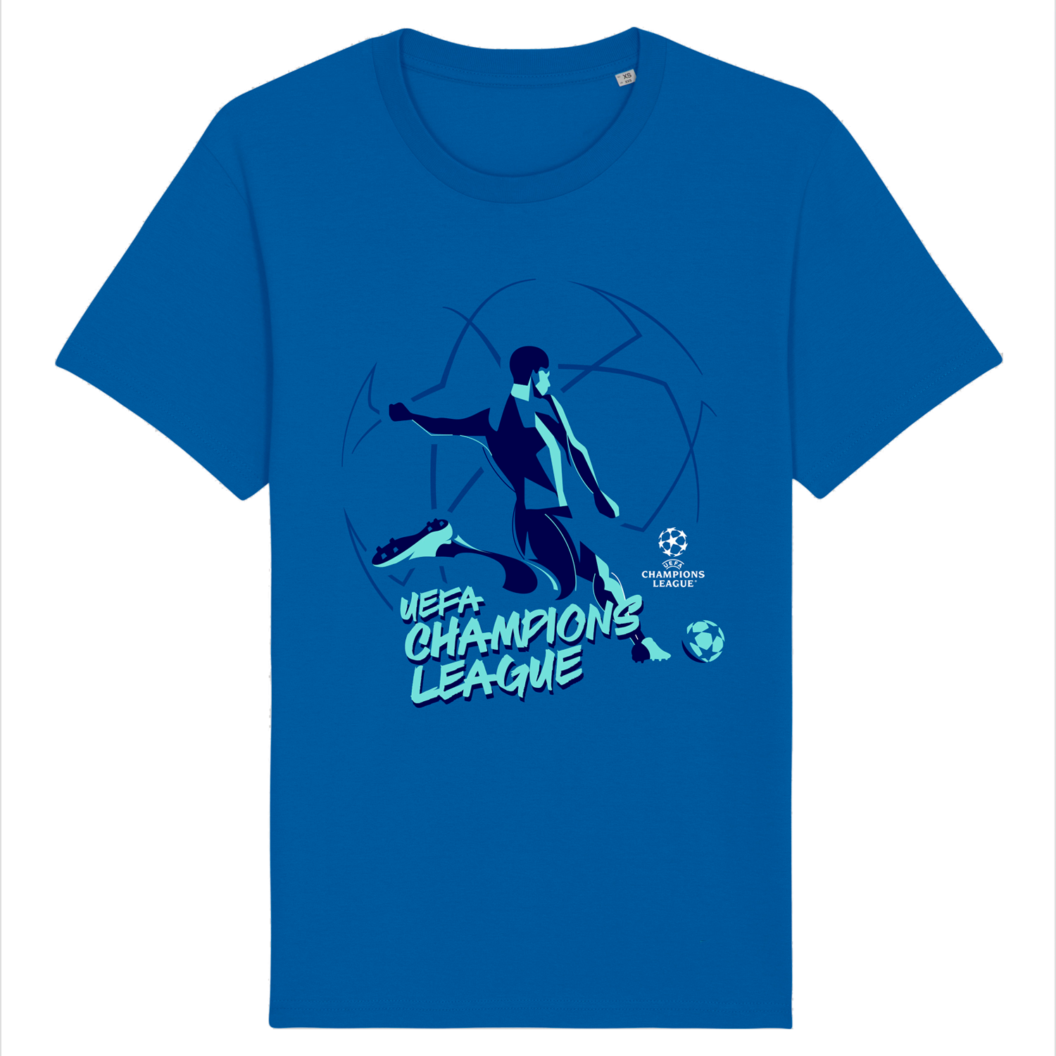 UEFA Champions League - Starball Player Blue T-Shirt UEFA Club Competitions Online Store