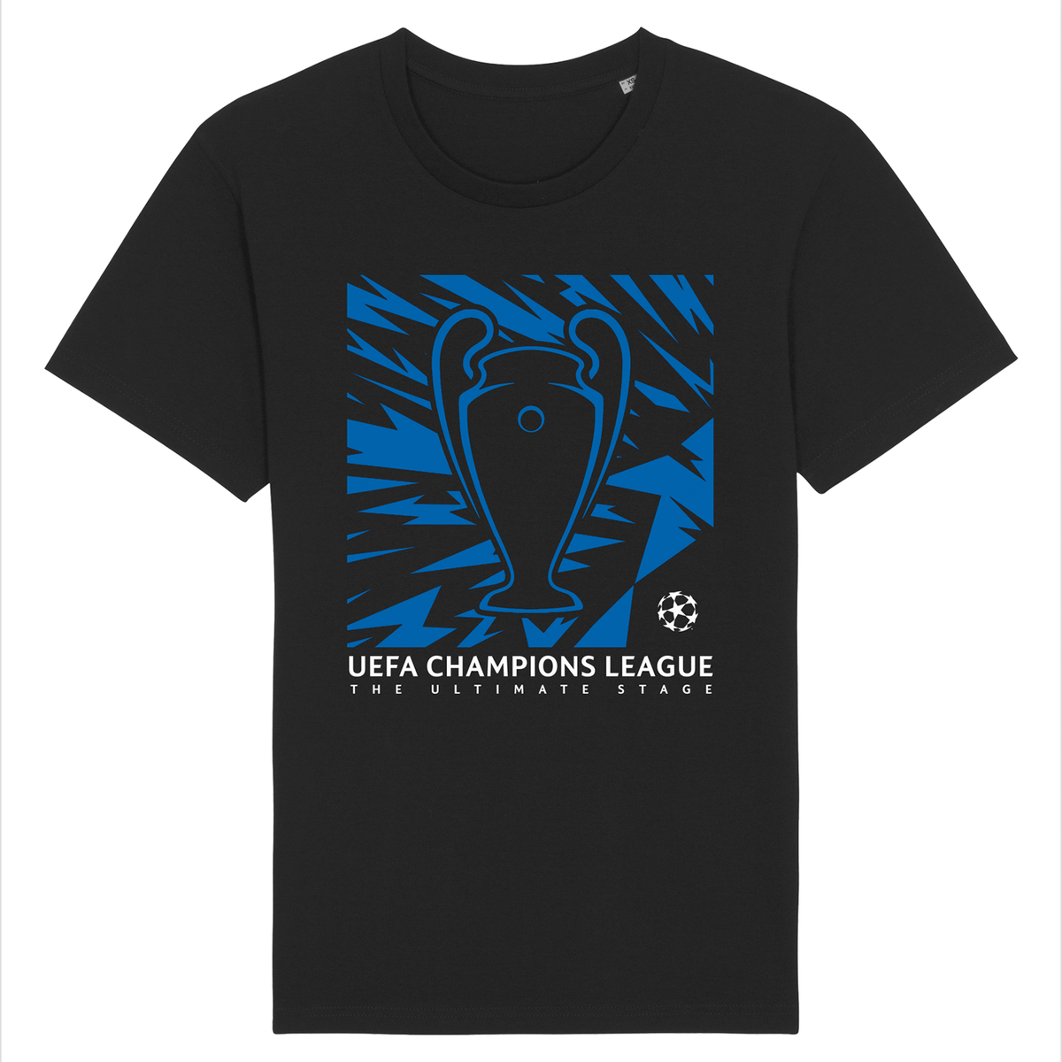 UEFA Champions League - Volt Trophy Black T-Shirt UEFA Club Competitions Online Store