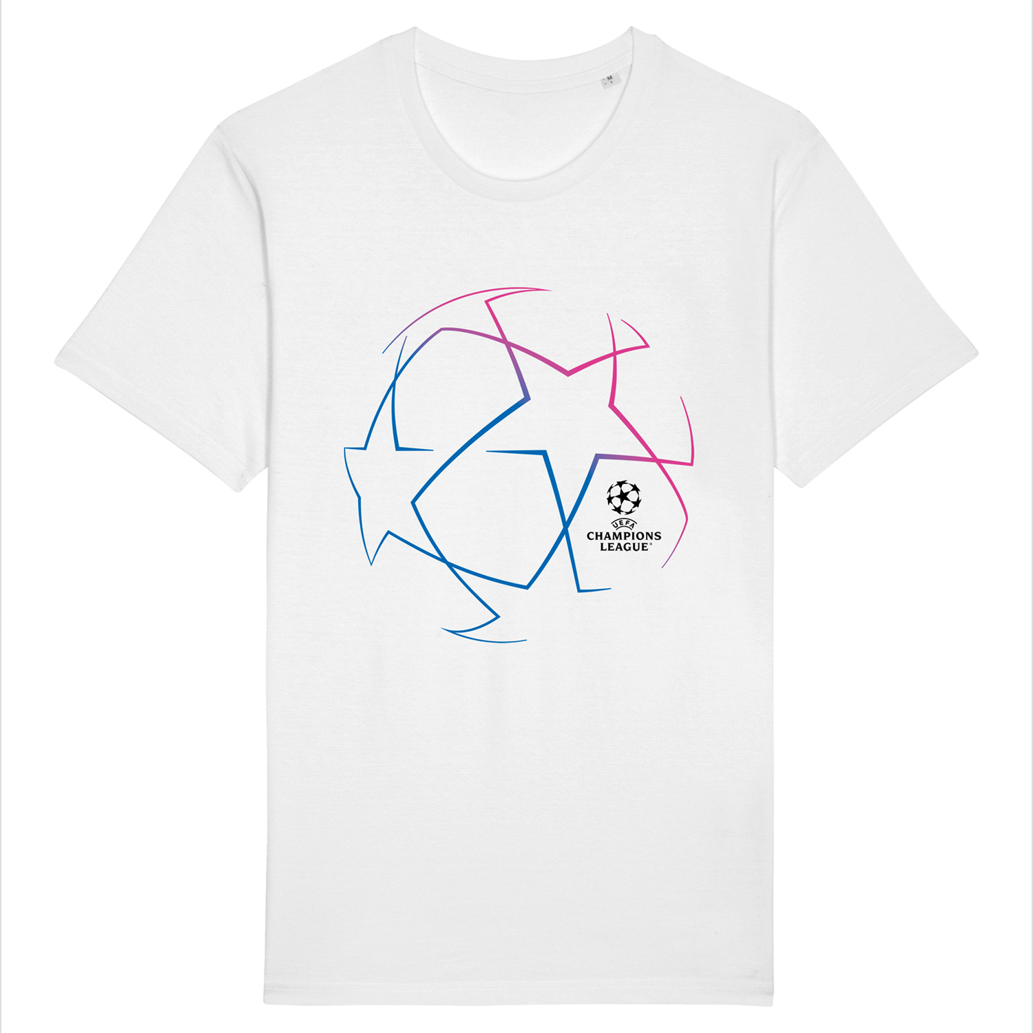 UEFA Champions League - Starball White T-Shirt UEFA Club Competitions Online Store