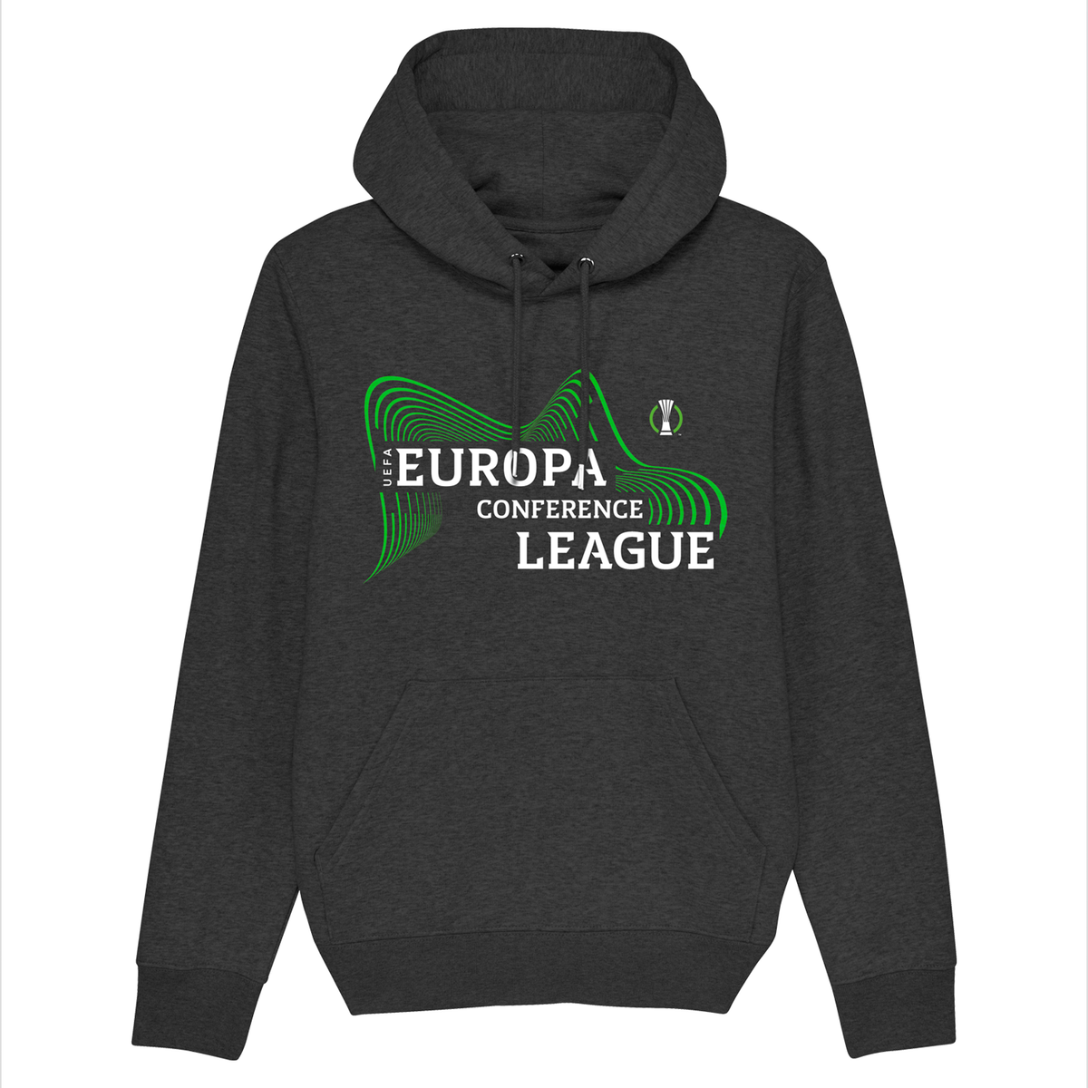 UEFA Europa Conference League - Energy Wave Dark Grey Hoodie UEFA Club Competitions Online Store