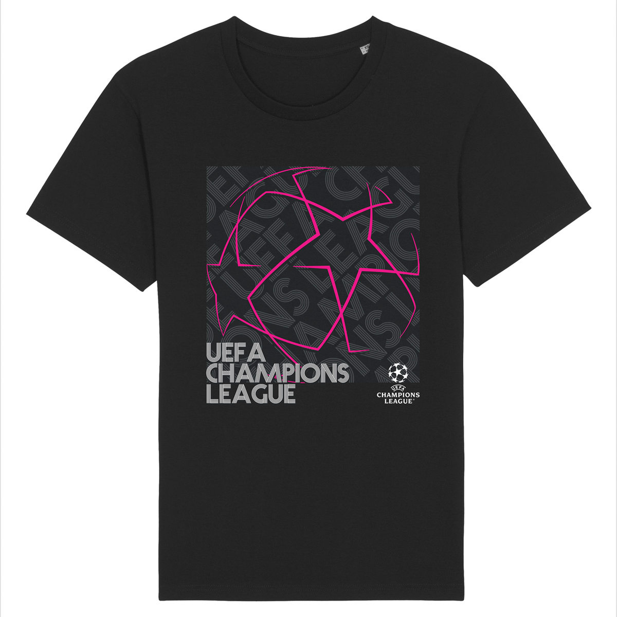 UEFA Champions League - Urban Starball Black T-Shirt UEFA Club Competitions Online Store