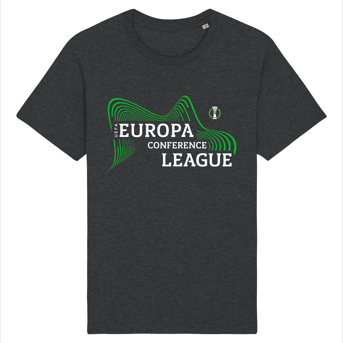 UEFA Europa Conference League -  Energy Wave Dark Grey T-Shirt UEFA Club Competitions Online Store