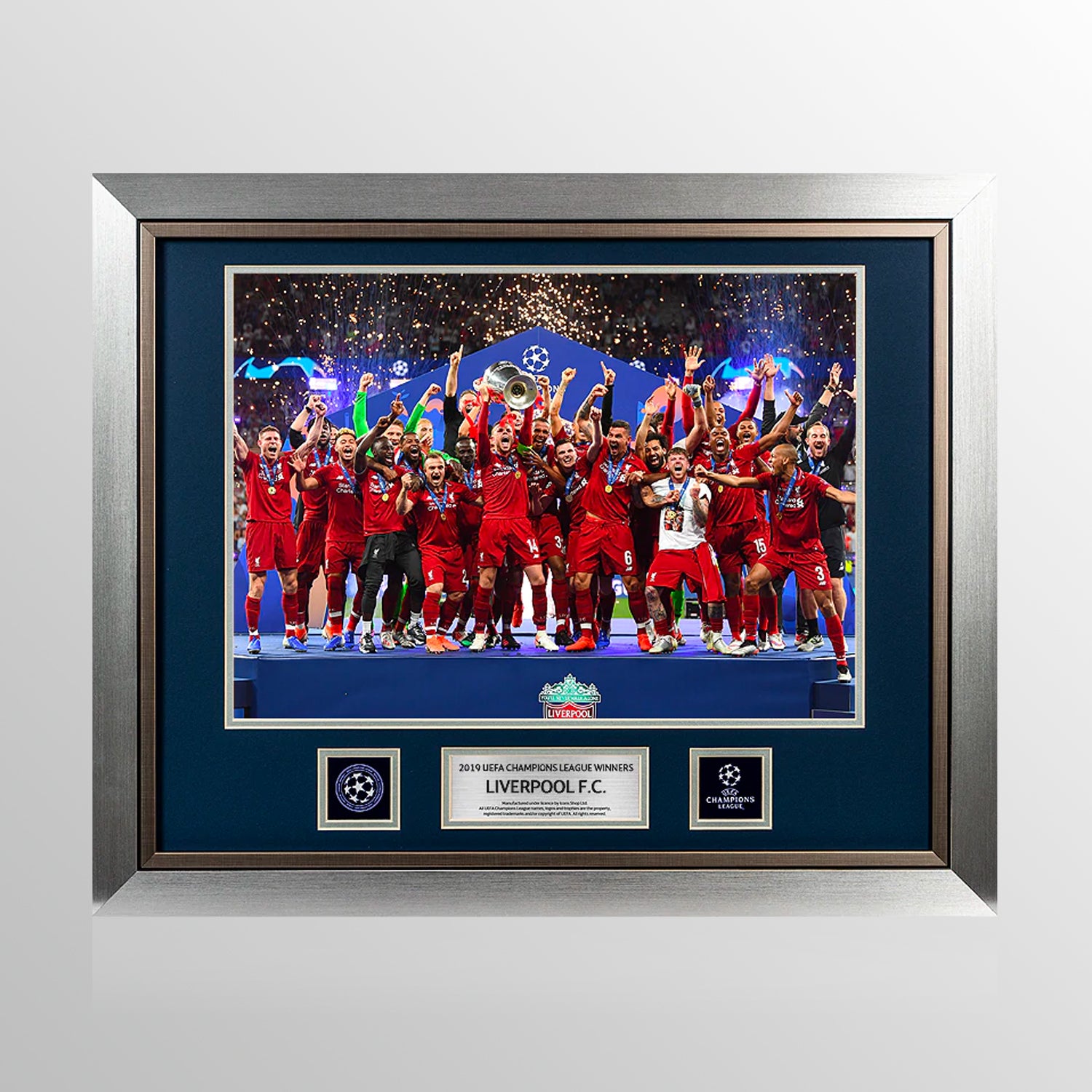 UNSIGNED Liverpool Official UEFA Champions League Framed Photo: 2019 Winners UEFA Club Competitions Online Store