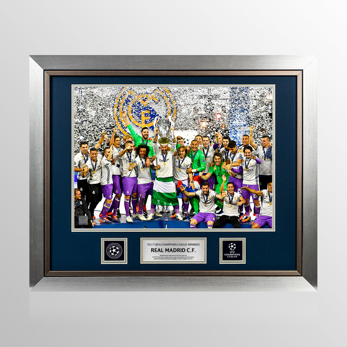 UNSIGNED Real Madrid Official UEFA Champions League Framed Photo: 2017 Winners UEFA Club Competitions Online Store