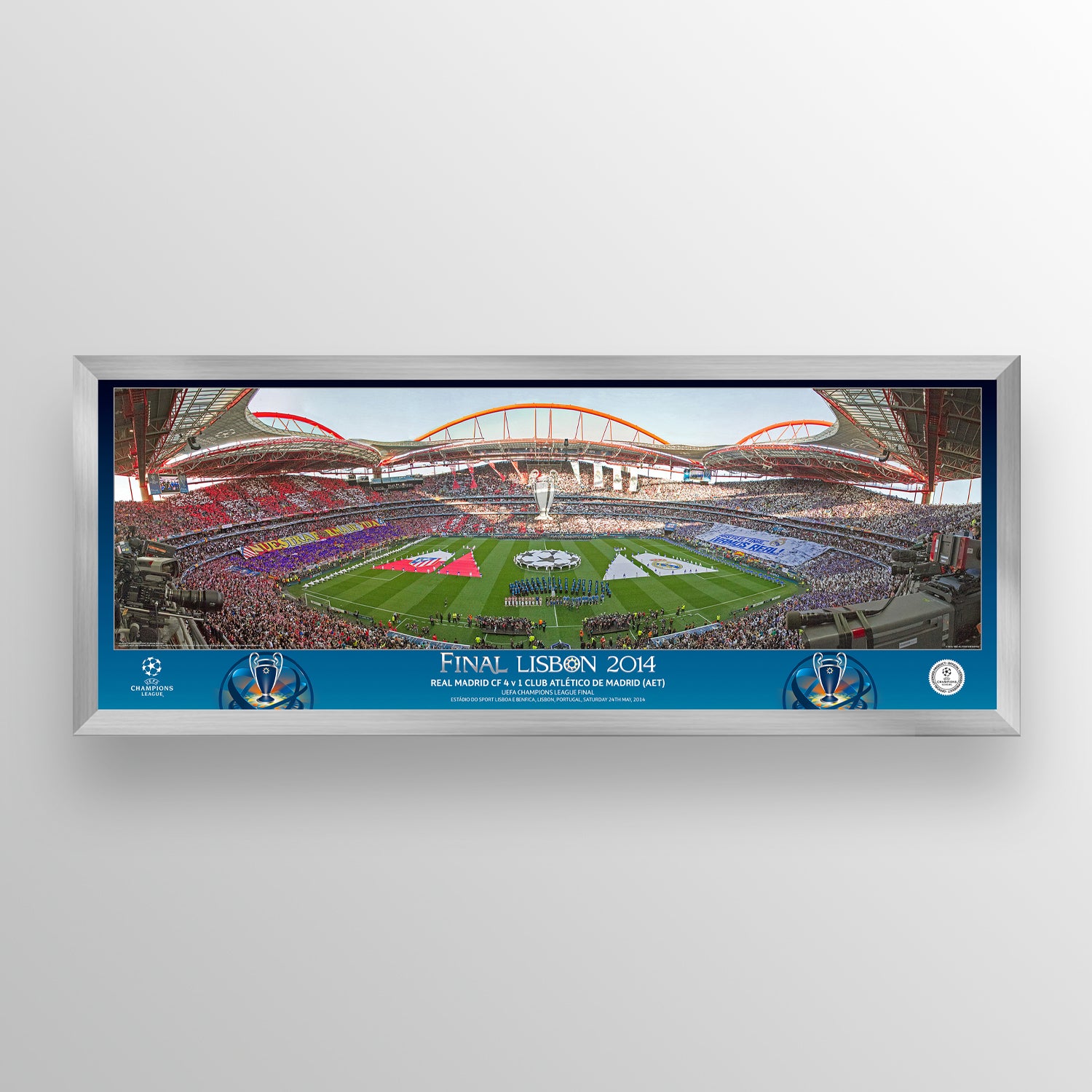 UEFA Champions League 2014 Final - Winner: Real Madrid - Landscape Frame UEFA Club Competitions Online Store