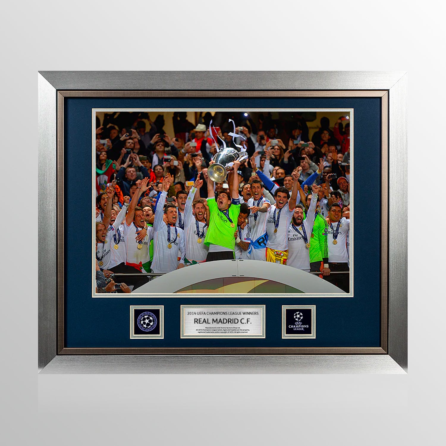 UNSIGNED Real Madrid Official UEFA Champions League Framed Photo: 2014 Winners UEFA Club Competitions Online Store