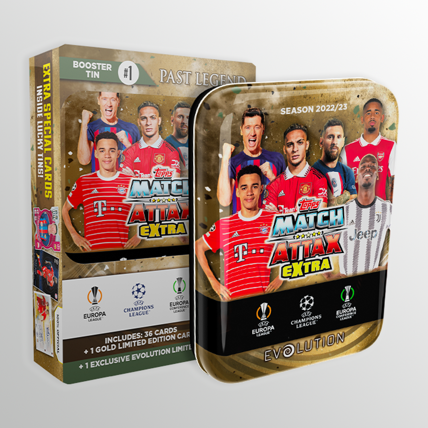 Match Attax Extra 2023 - Booster Tin - Past Legend UEFA Club Competitions Online Store
