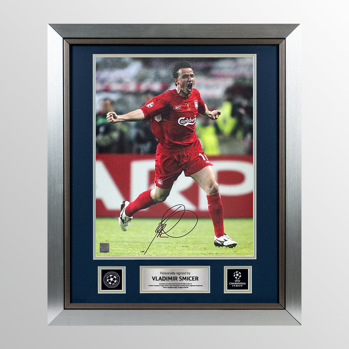 Vladimir Smicer Official UEFA Champions League Signed and Framed Liverpool Photo: 2005 Winner UEFA Club Competitions Online Store