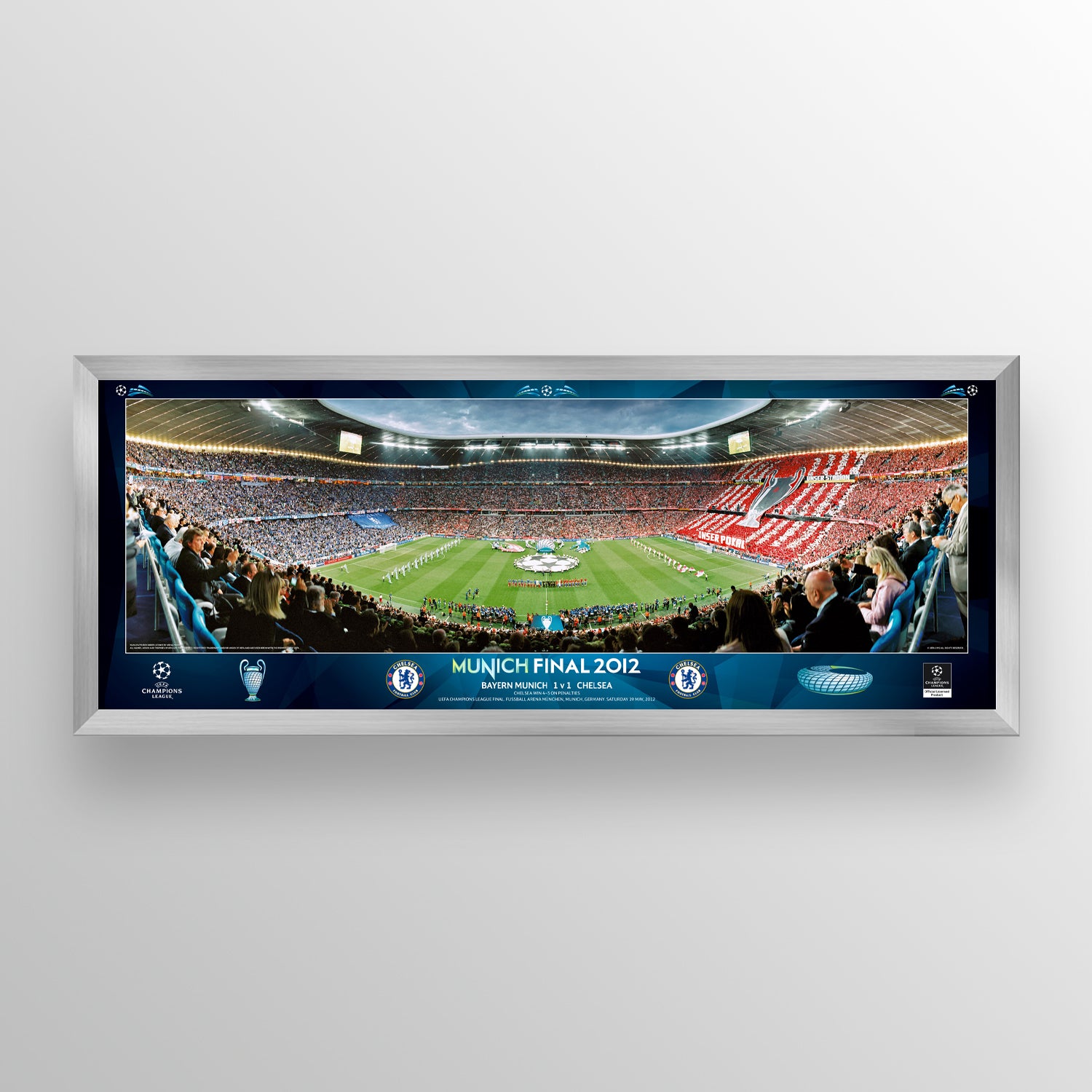 UEFA Champions League 2012 Final - Winner: Chelsea - Landscape Frame UEFA Club Competitions Online Store