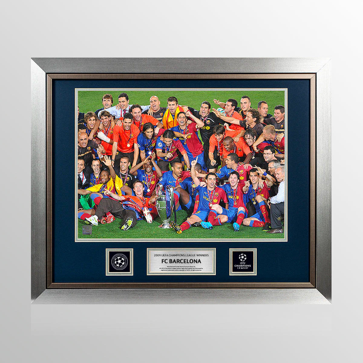 UNSIGNED FC Barcelona Official UEFA Champions League Framed Photo: 2009 Winners UEFA Club Competitions Online Store