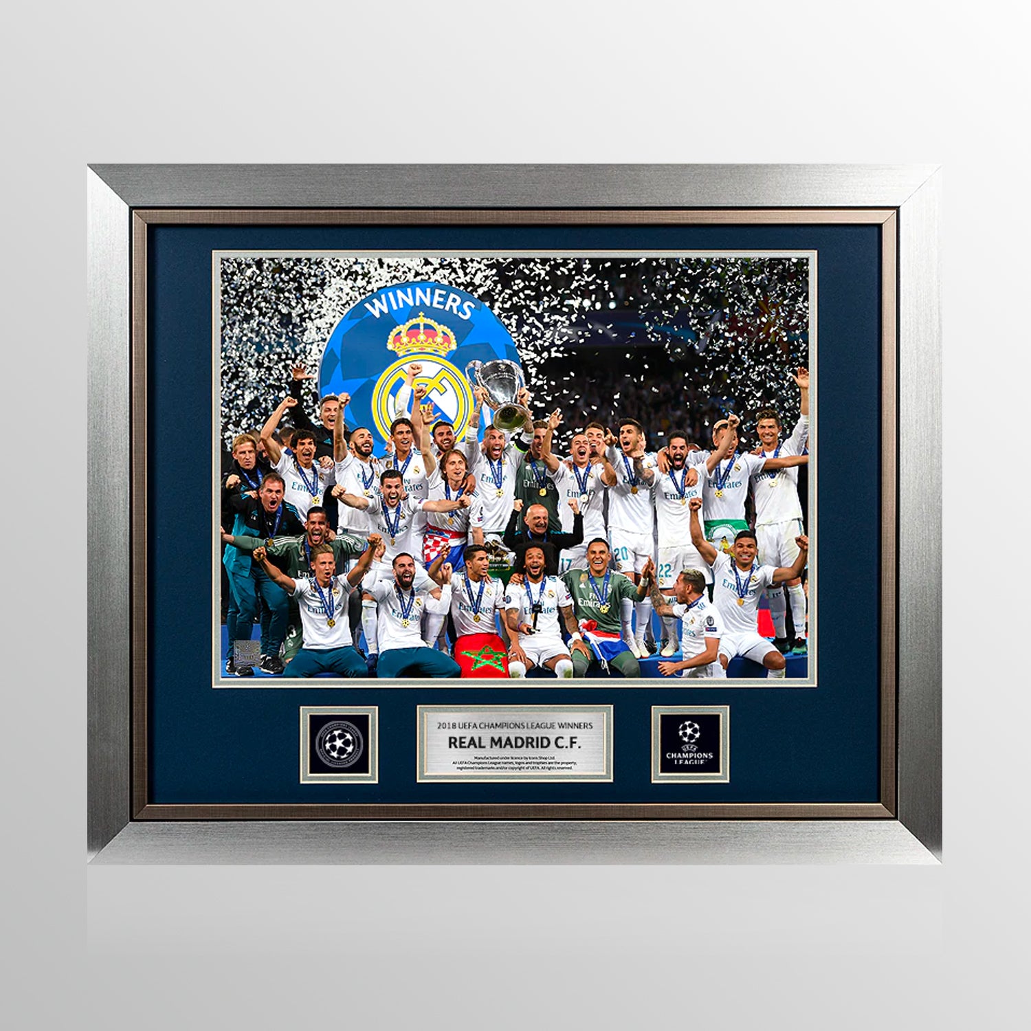 UNSIGNED Real Madrid Official UEFA Champions League Framed Photo: 2018 Winners UEFA Club Competitions Online Store