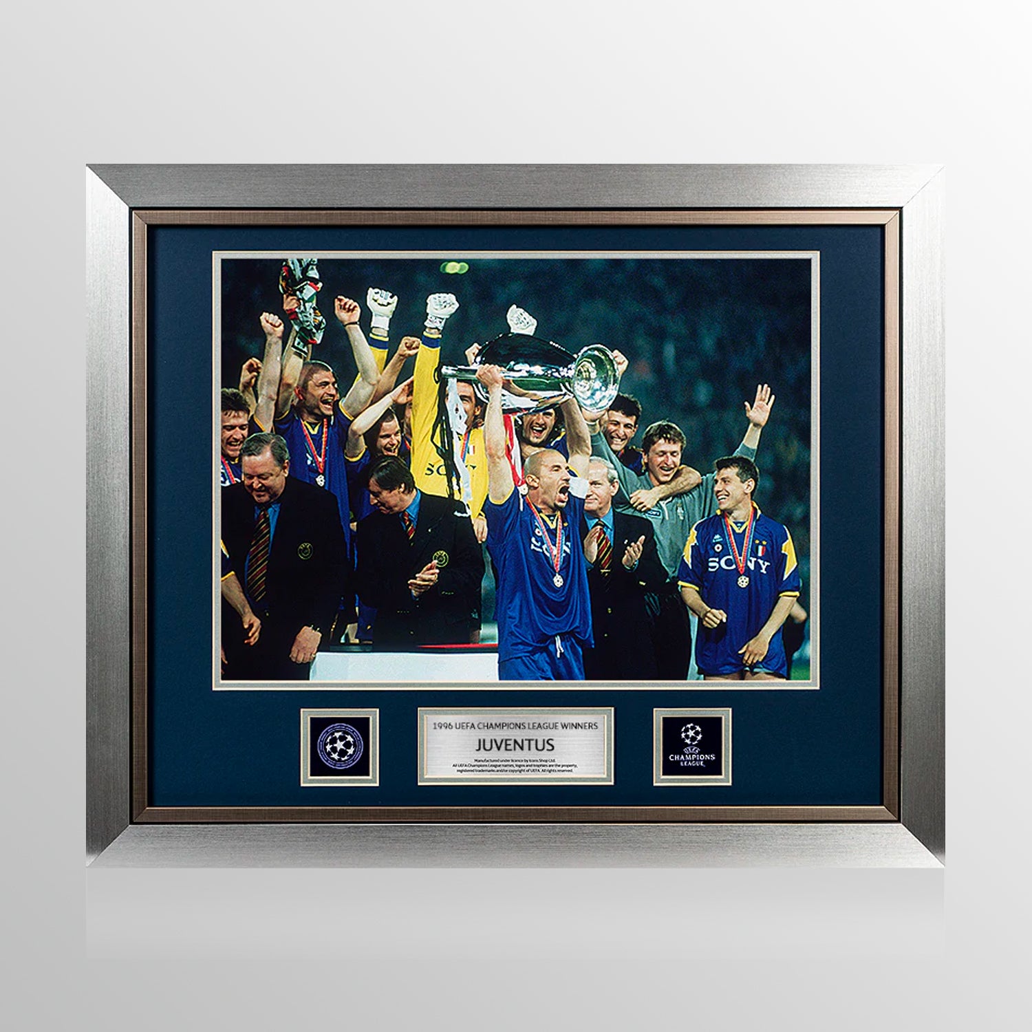 UNSIGNED Juventus Official UEFA Champions League Framed Photo: 1996 Winners UEFA Club Competitions Online Store