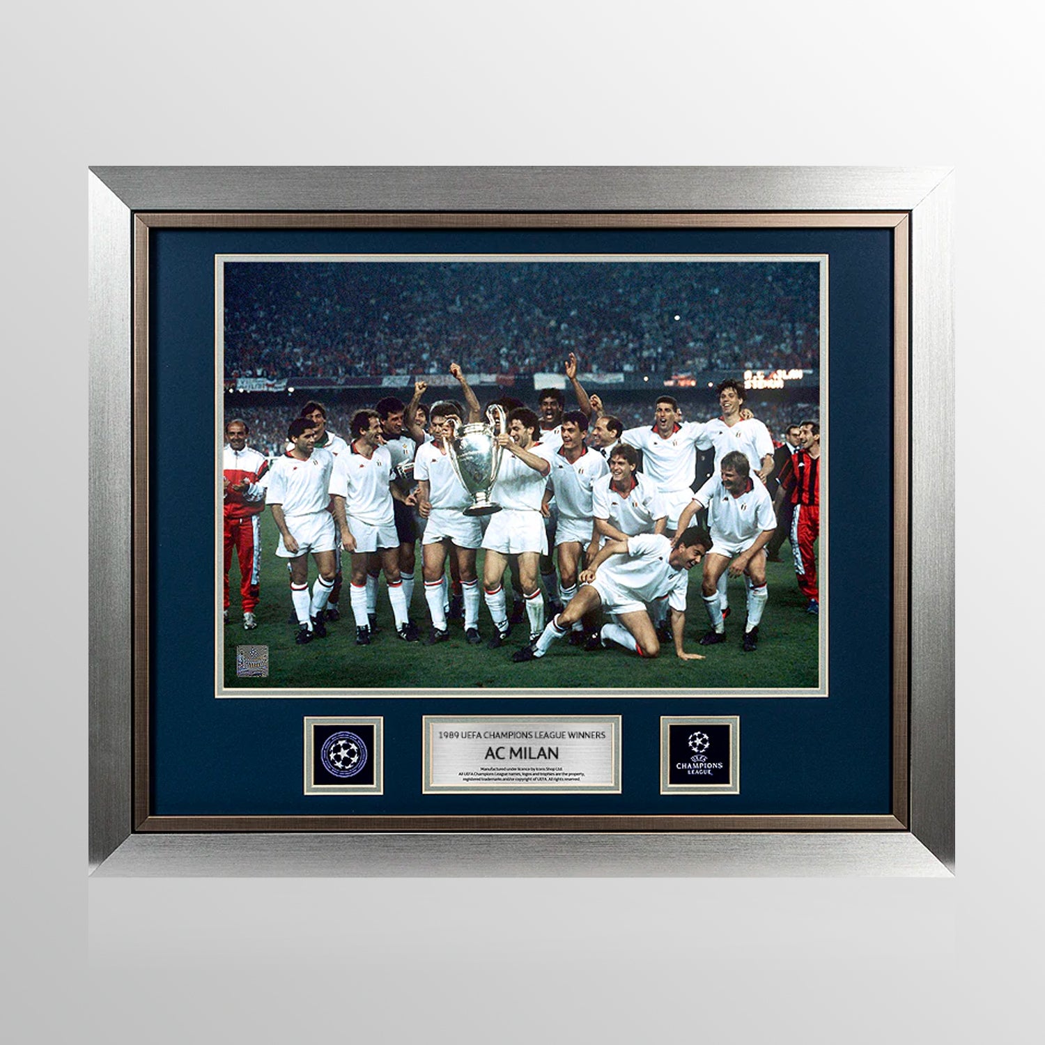 UNSIGNED AC Milan Official UEFA Champions League Framed Photo: 1989 Winners UEFA Club Competitions Online Store