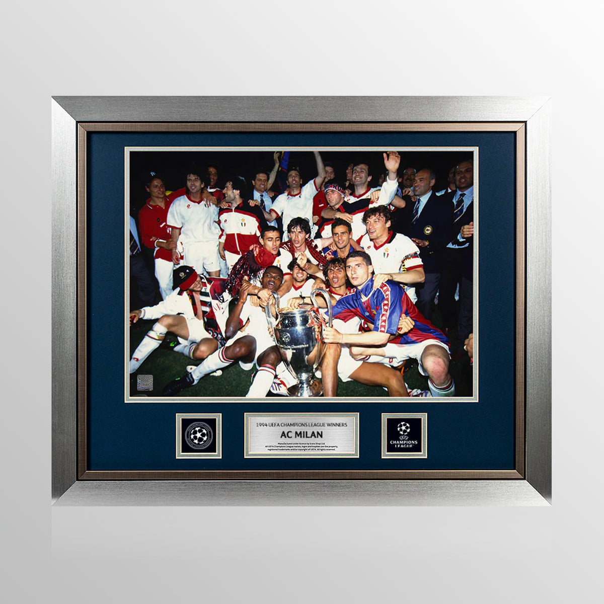UNSIGNED AC Milan Official UEFA Champions League Framed Photo: 1994 Winners UEFA Club Competitions Online Store