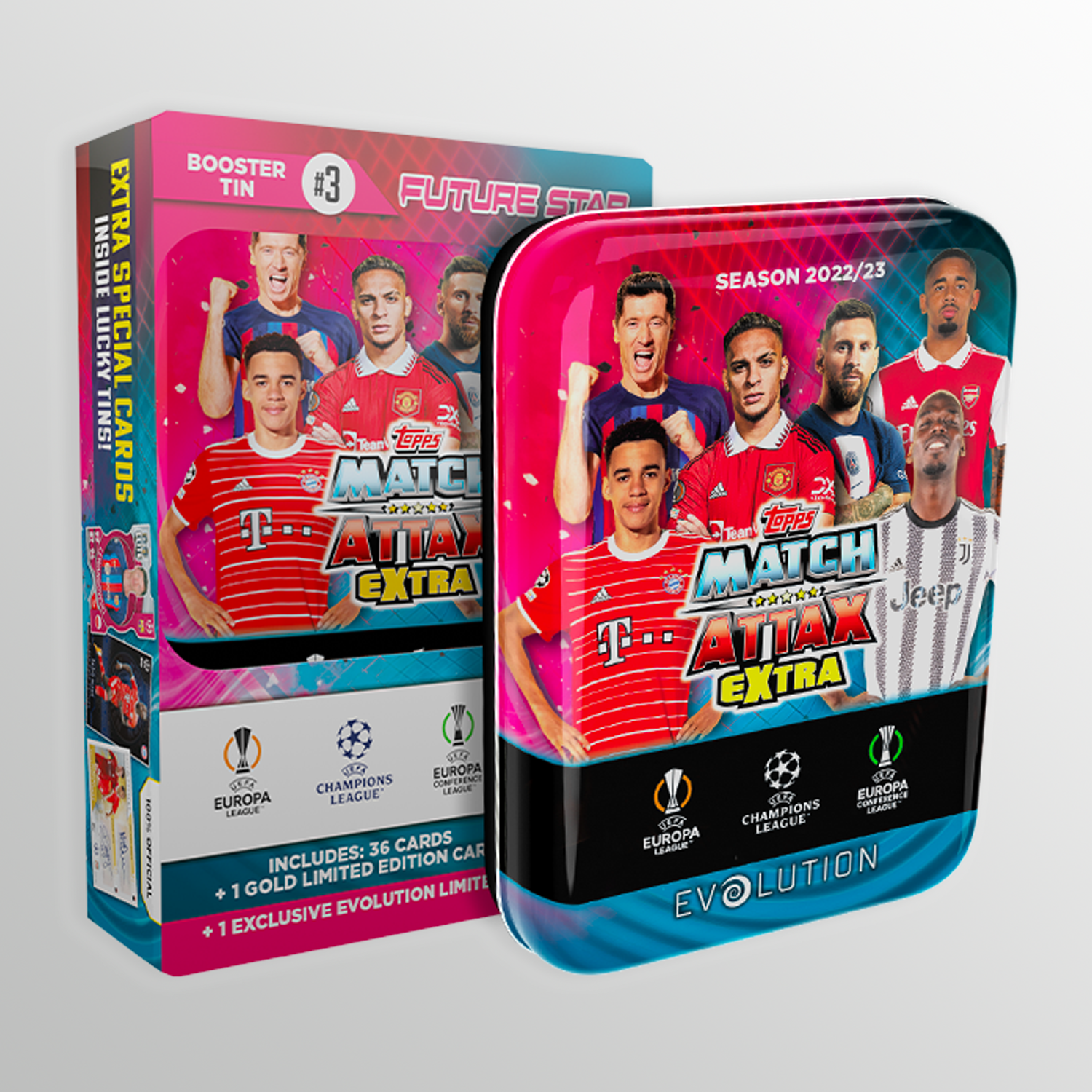 Match Attax Extra 2023 - Booster Tin - Future Star UEFA Club Competitions Online Store