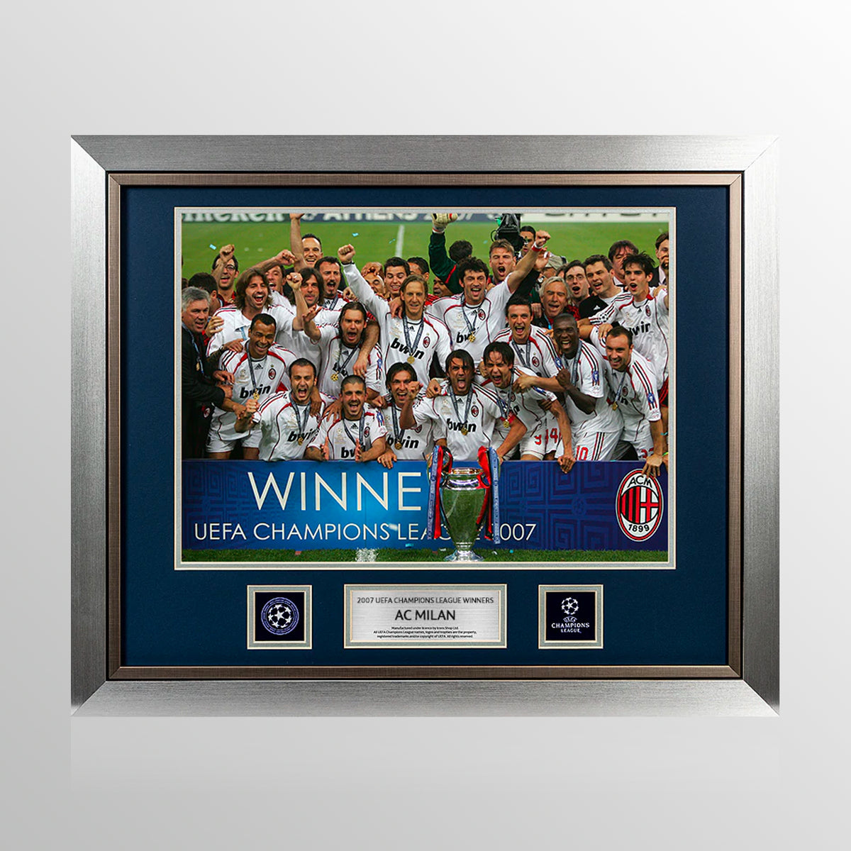 UNSIGNED AC Milan Official UEFA Champions League Framed Photo: 2007 Winners UEFA Club Competitions Online Store