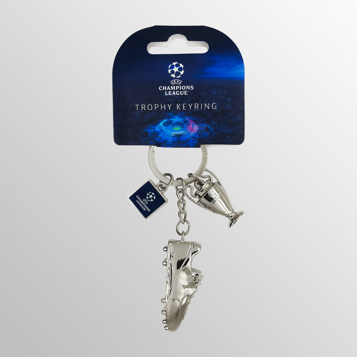 Football Boot &amp; Mini Trophy Replica Keyring UEFA Club Competitions Online Store