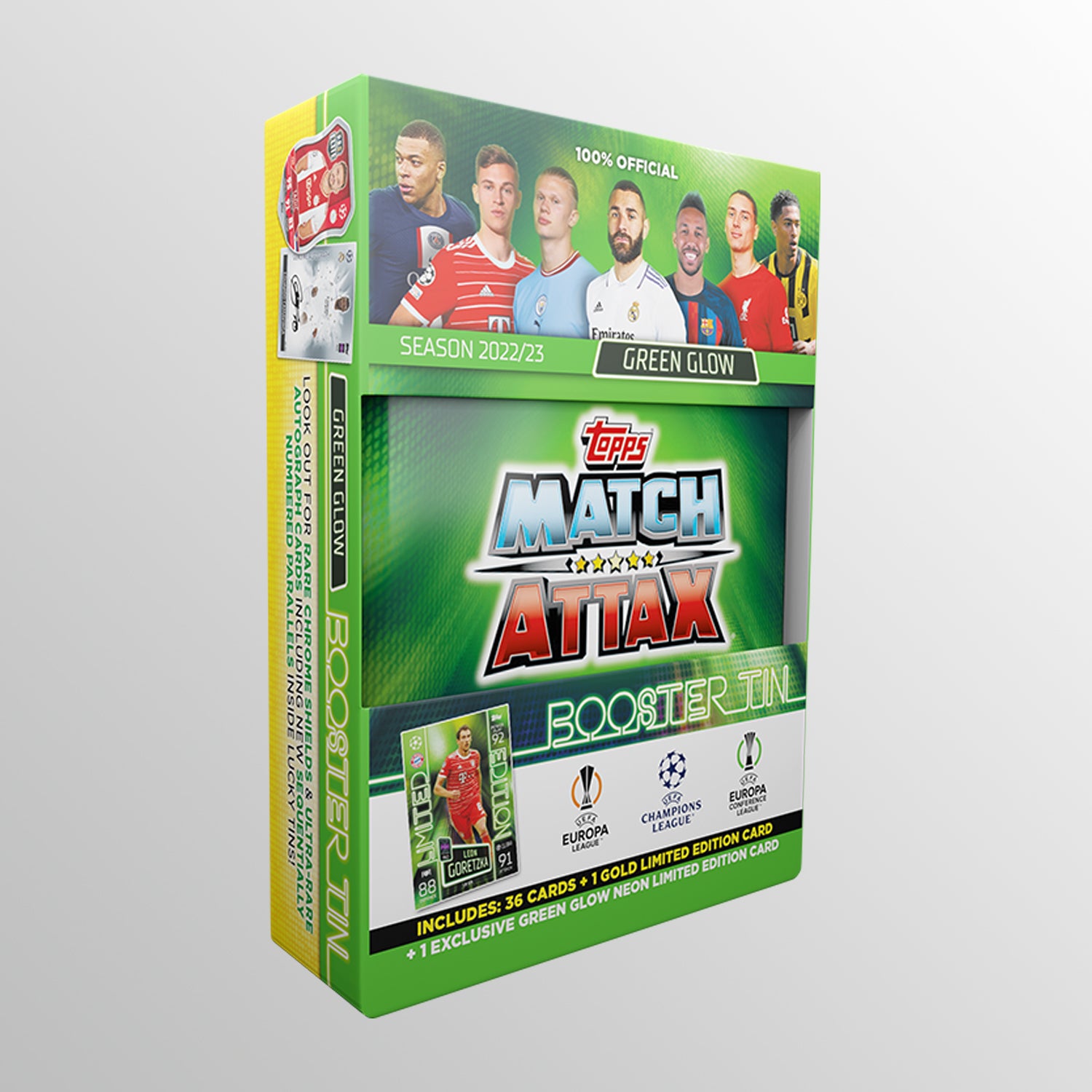 Match Attax 22/23 - Booster Tin - Green Glow UEFA Club Competitions Online Store