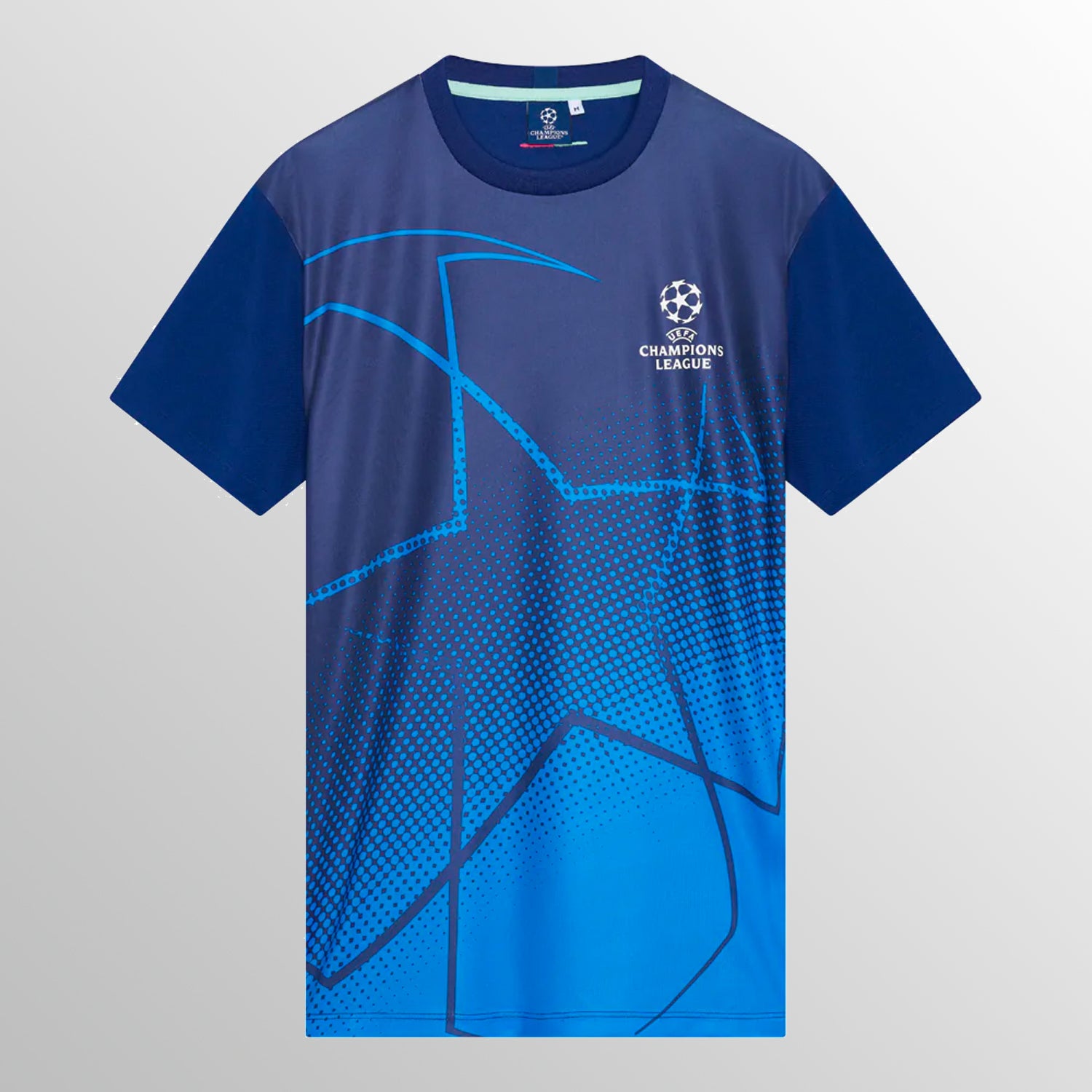 Champion Duo Dry Mens Medium Blue Athletic T-Shirt Activewear Gym
