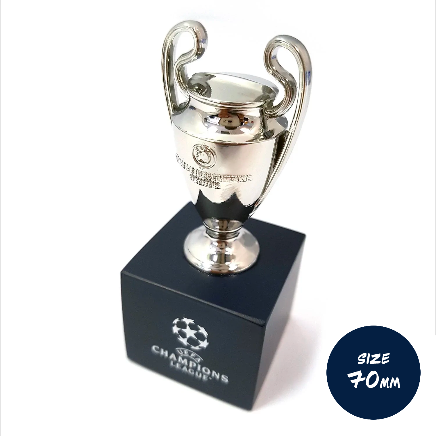 UEFA Champions League 70mm 3D Replica Trophy with Stand UEFA Club Competitions Online Store