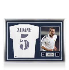 Zinedine Zidane Official UEFA Champions League Back Signed and 
