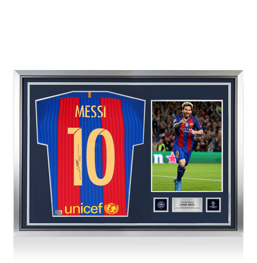 Camiseta Messi firmada con certificado de autenticidad