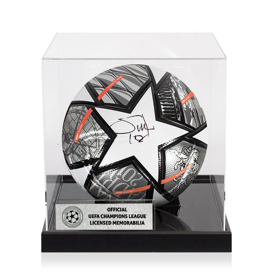 Sadio Mane Official UEFA Champions League Signed Football In Acrylic Case UEFA Club Competitions Online Store